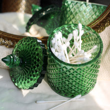 Load image into Gallery viewer, Avocado green vintage inspired trinket box
